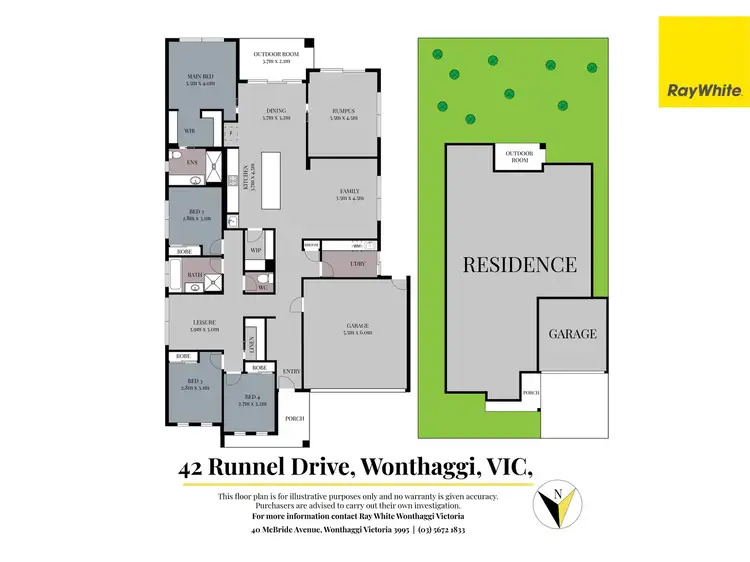 Floorplan of Homely house listing, 42 Runnel Drive, Wonthaggi VIC 3995