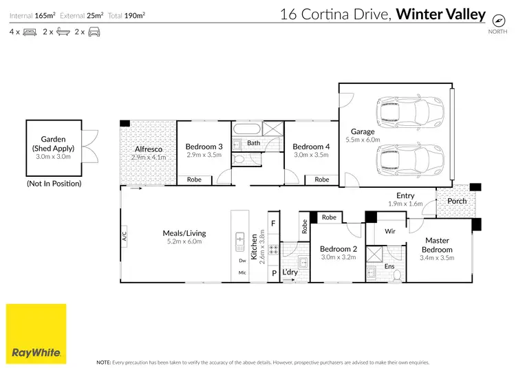 Floorplan of Homely house listing, 16 Cortina Drive, Winter Valley VIC 3358