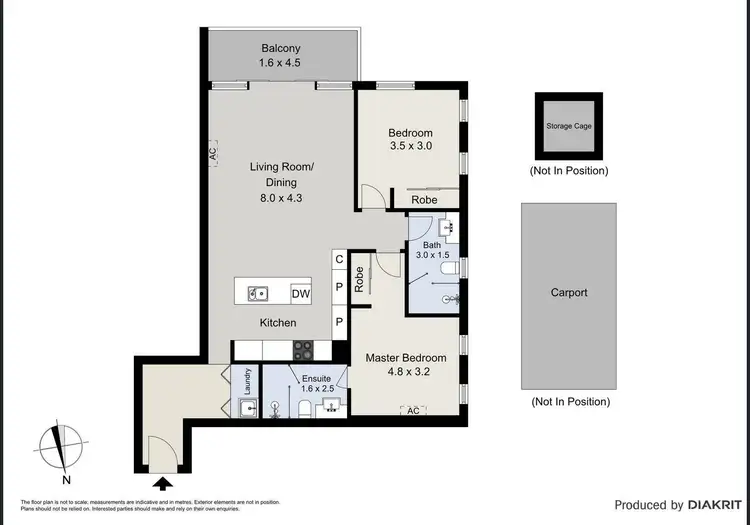 Floorplan of Homely apartment listing, 313/7 Berkeley Street, Doncaster VIC 3108