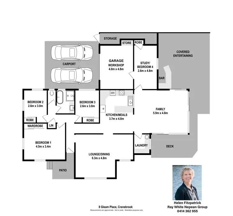 Floorplan of Homely house listing, 8 Gleam Place, Cranebrook NSW 2749