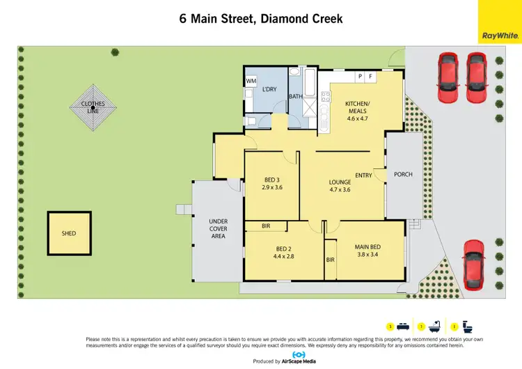 Floorplan of Homely house listing, 6 Main Street, Diamond Creek VIC 3089