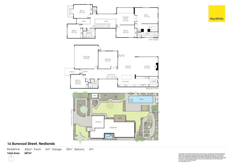 Floorplan of Homely house listing, 16 Burwood Street, Nedlands WA 6009