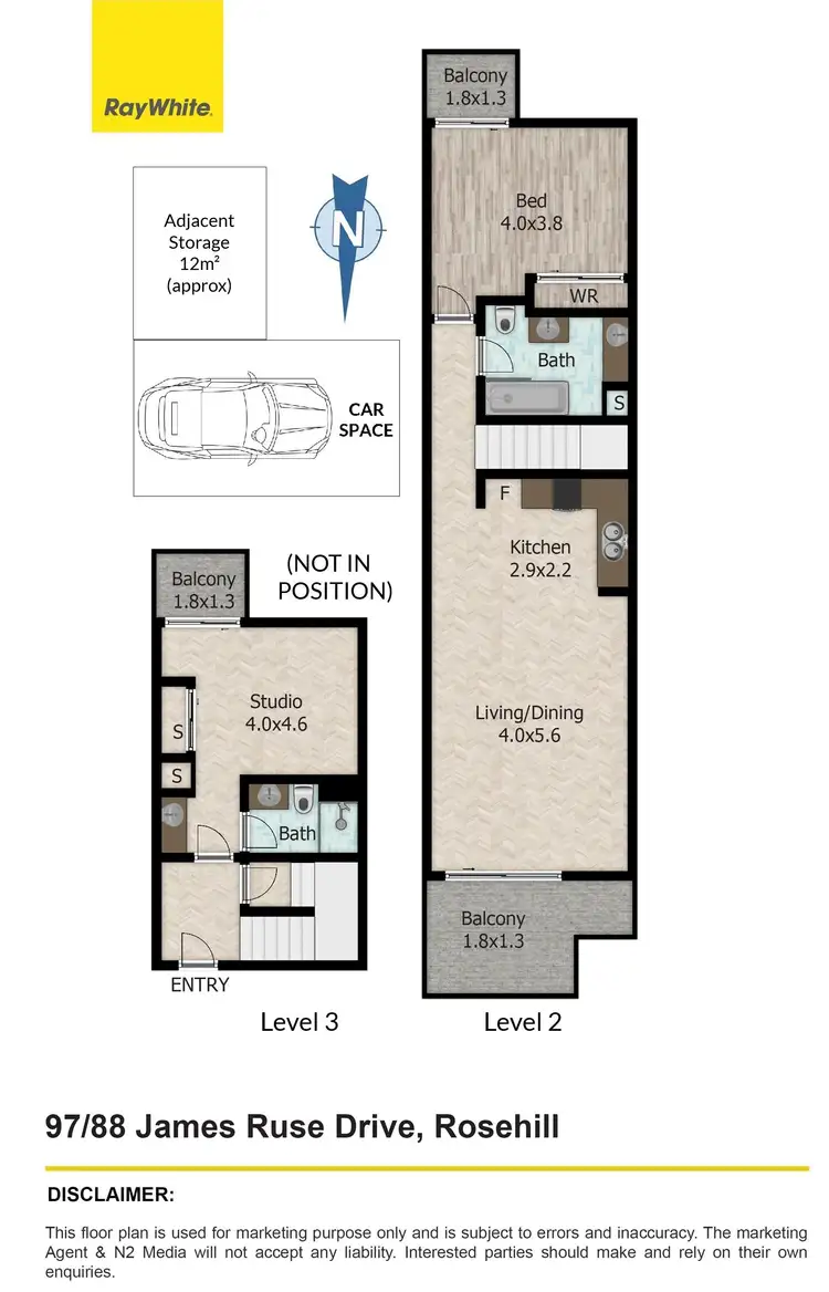 Floorplan of Homely apartment listing, 97/88 James Ruse Drive, Rosehill NSW 2142