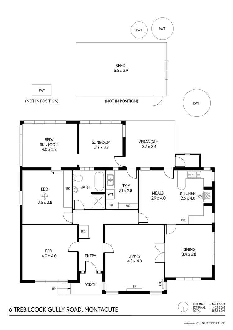 Floorplan of Homely house listing, 6 Trebilcock Gully Road, Montacute SA 5134
