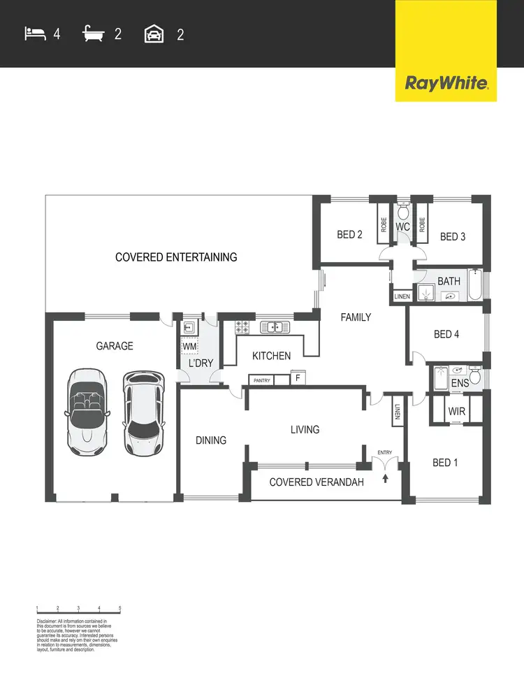 Floorplan of Homely house listing, 6 Prisk Place, Bonython ACT 2905