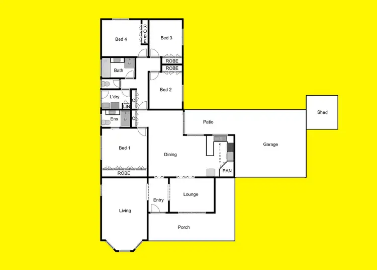 Floorplan of Homely house listing, 16 Hyder Drive, Mildura VIC 3500