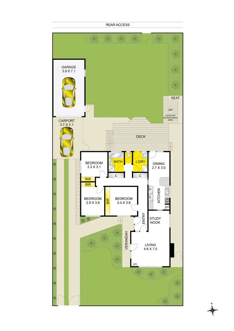 Floorplan of Homely house listing, 13 Roycroft Avenue, Highton VIC 3216