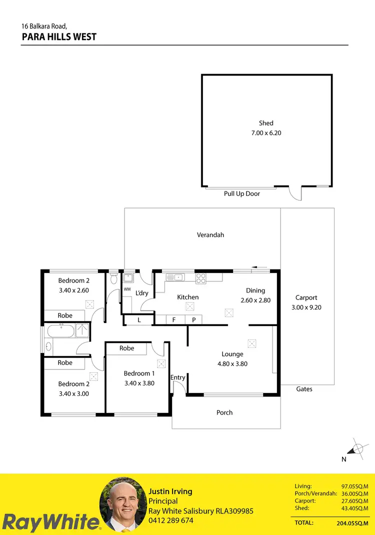 Floorplan of Homely house listing, 16 Balkara Road, Para Hills West SA 5096