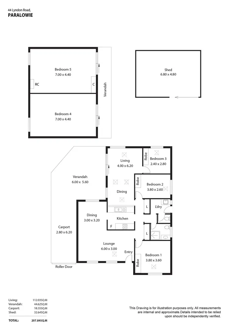 Floorplan of Homely house listing, 44 Lyndon Road, Paralowie SA 5108