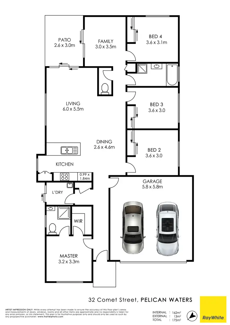 Floorplan of Homely house listing, 32 Comet Street, Pelican Waters QLD 4551