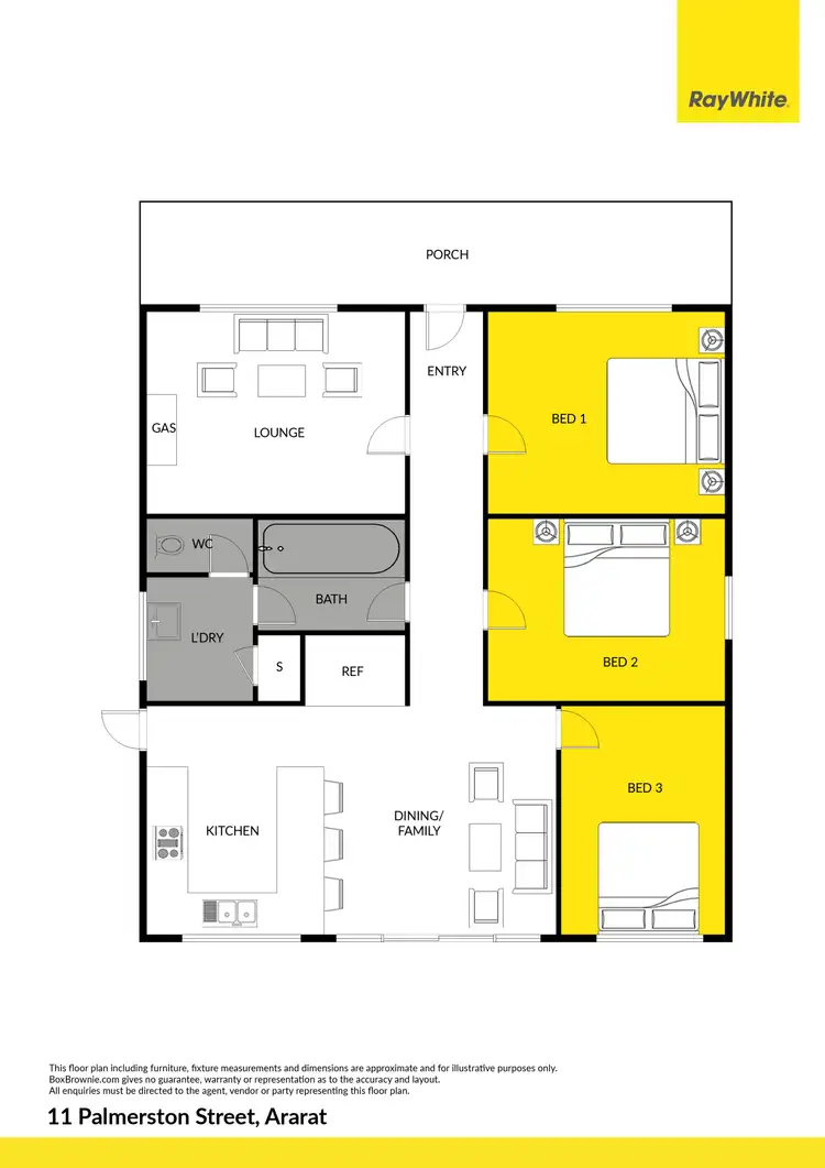 Floorplan of Homely house listing, 11 Palmerston Street, Ararat VIC 3377