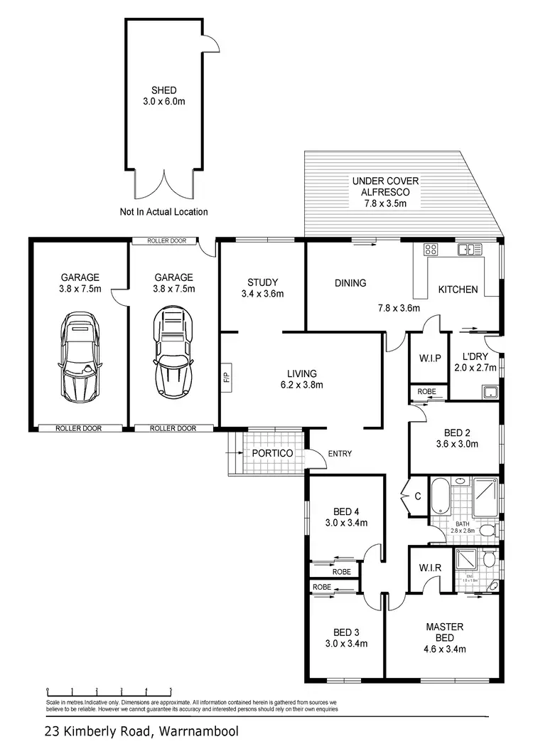 Floorplan of Homely house listing, 23 Kimberly Road, Warrnambool VIC 3280