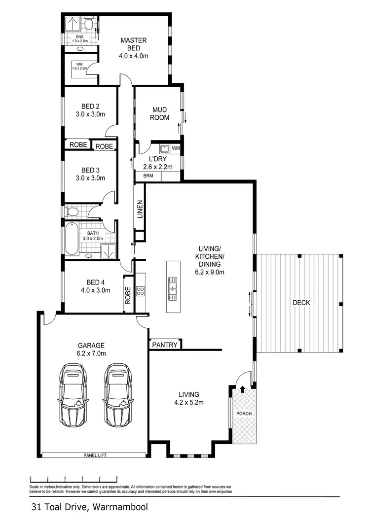 Floorplan of Homely house listing, 31 Toal Drive, Warrnambool VIC 3280