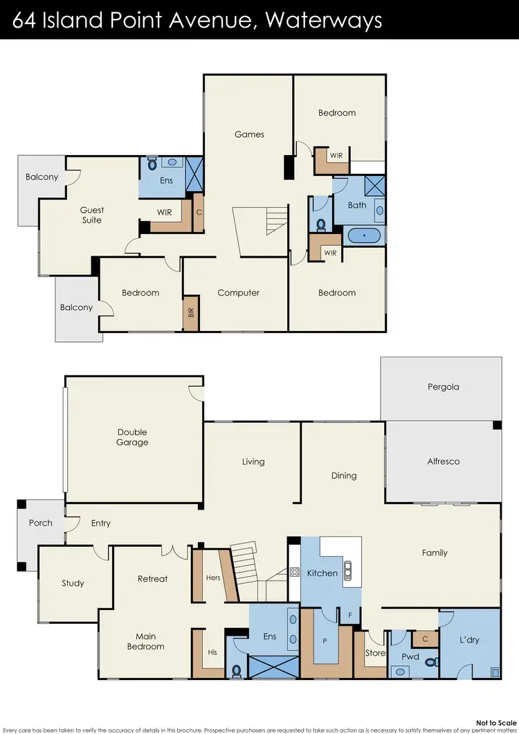 Floorplan of Homely house listing, 64 Island Point Avenue, Waterways VIC 3195