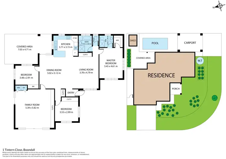 Floorplan of Homely house listing, 1 Tintern Close, Boondall QLD 4034