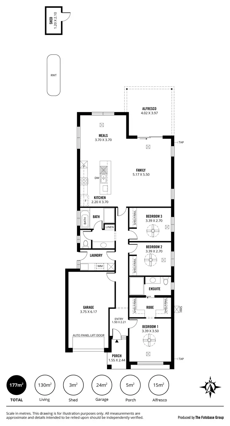 Floorplan of Homely house listing, 5 Heron Grove, Mount Barker SA 5251
