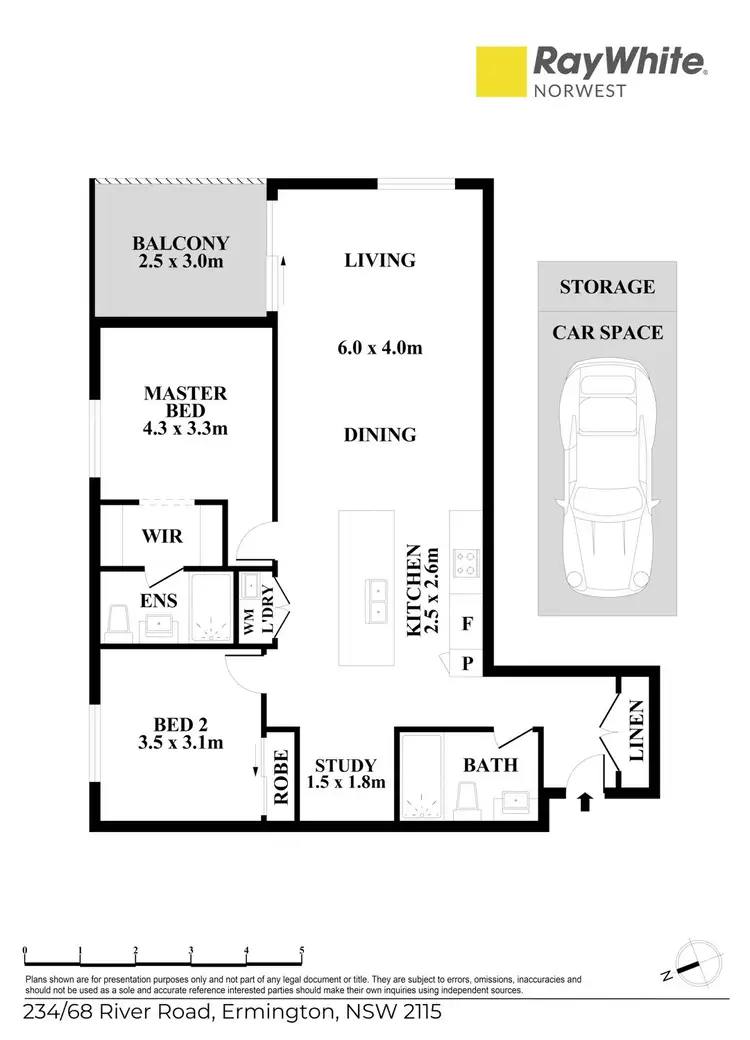Floorplan of Homely apartment listing, 234/68 River Road, Ermington NSW 2115