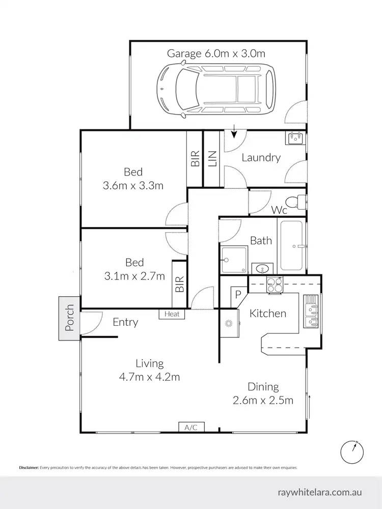 Floorplan of Homely unit listing, 1/22 Kantara Crescent, Lara VIC 3212