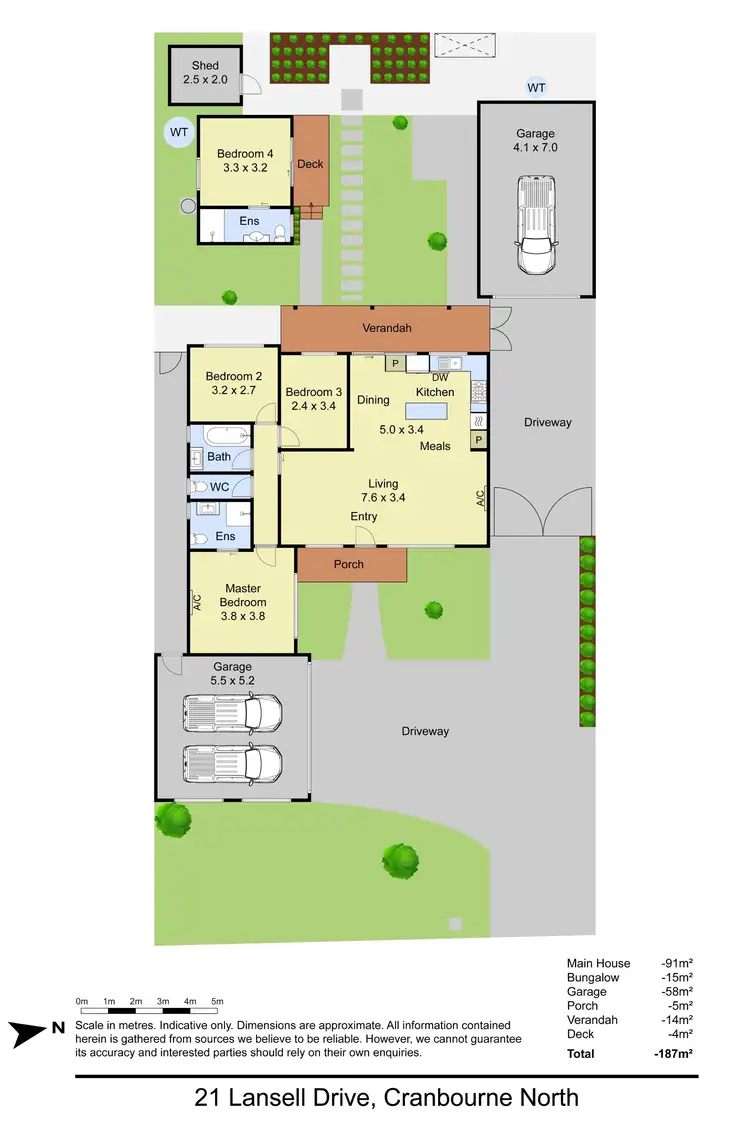 Floorplan of Homely house listing, 21 Lansell Drive, Cranbourne North VIC 3977