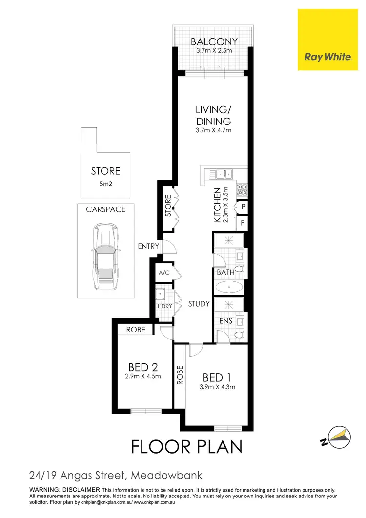 Floorplan of Homely apartment listing, 24/19 Angas Street, Meadowbank NSW 2114