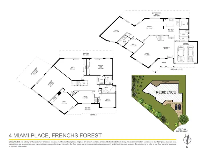 Floorplan of Homely house listing, 4 Miami Place, Frenchs Forest NSW 2086