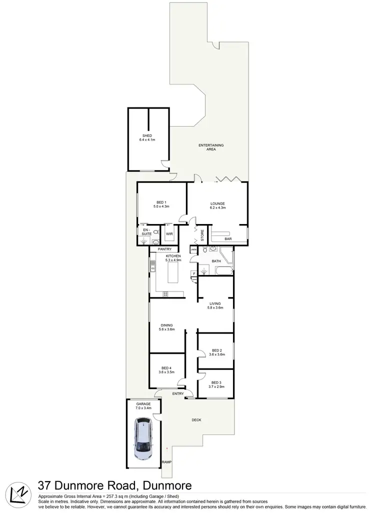 Floorplan of Homely house listing, 37 Dunmore Road, Dunmore NSW 2529