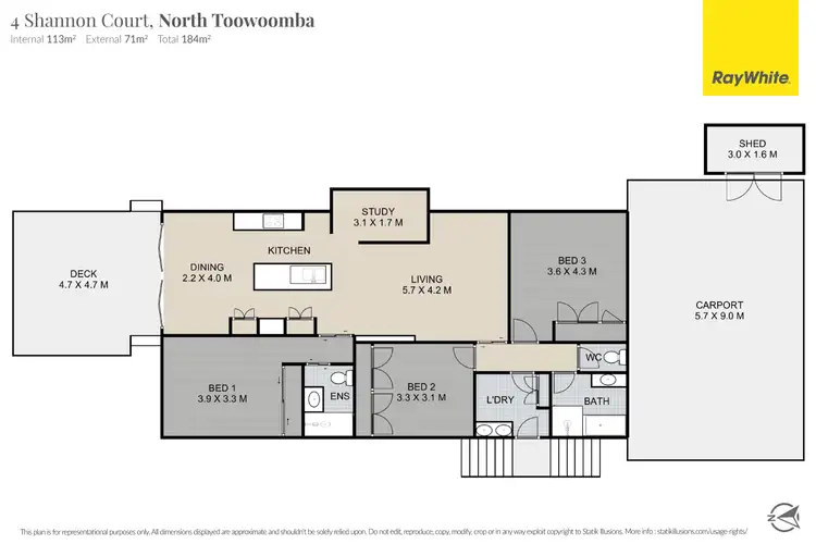 Floorplan of Homely house listing, 4 Shannon Court, North Toowoomba QLD 4350
