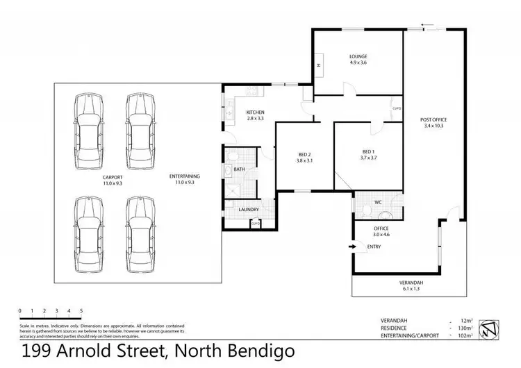 Floorplan of Homely house listing, 199 Arnold Street, North Bendigo VIC 3550
