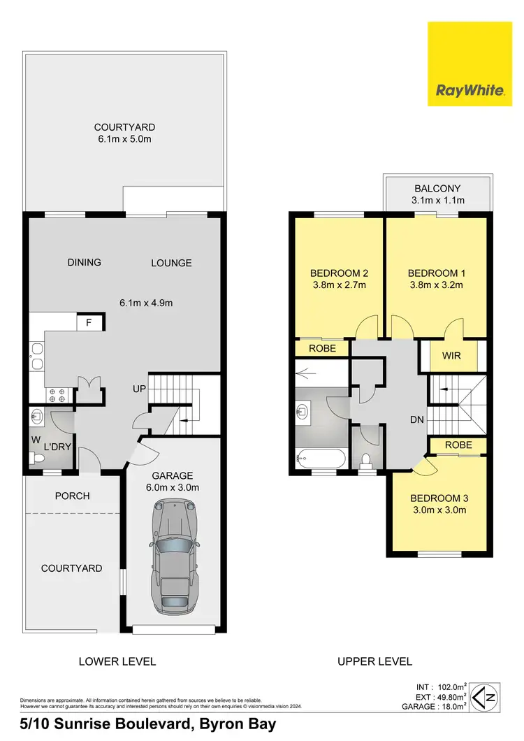 Floorplan of Homely townhouse listing, 5/10 Sunrise Boulevard, Byron Bay NSW 2481