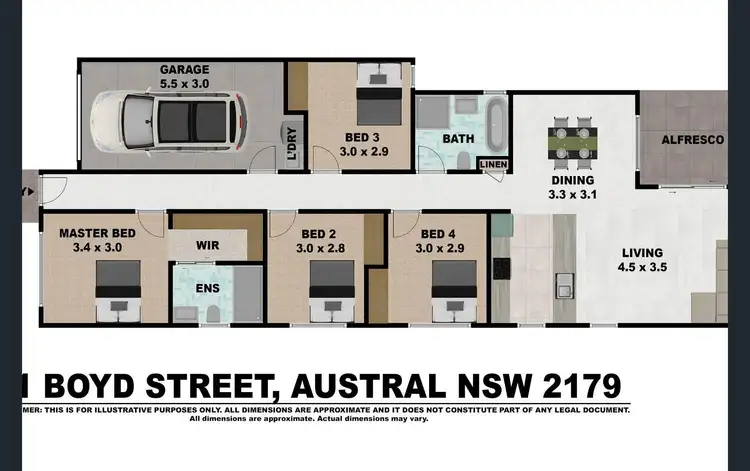 Floorplan of Homely house listing, 91 Boyd Street, Austral NSW 2179