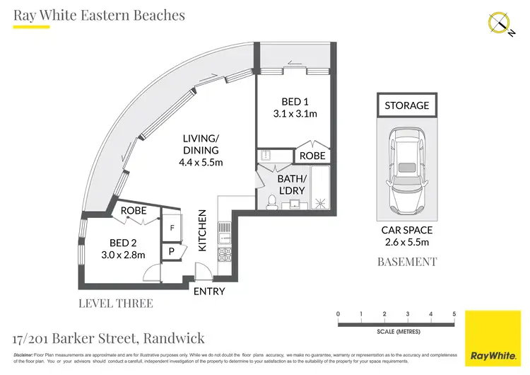 Floorplan of Homely apartment listing, 17/201 Barker Street, Randwick NSW 2031