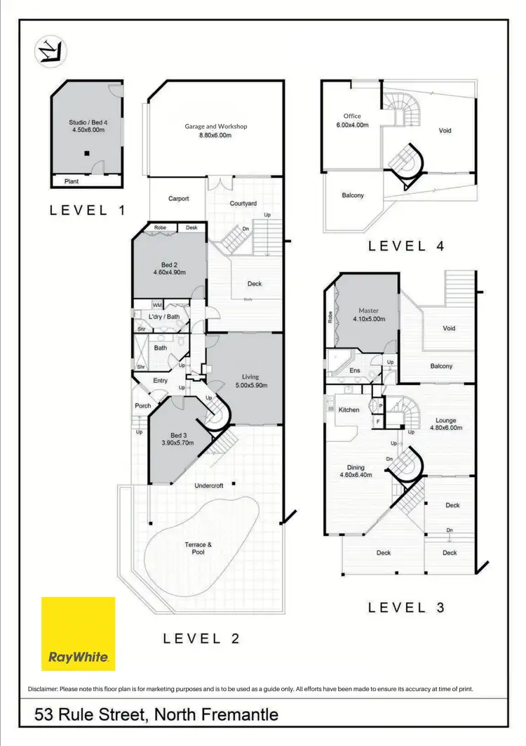 Floorplan of Homely house listing, 53 Rule Street, North Fremantle WA 6159