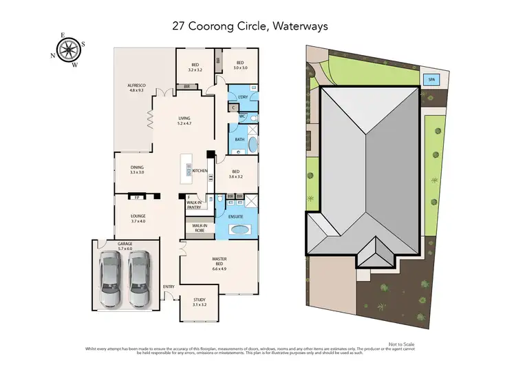 Floorplan of Homely house listing, 27 Coorong Circle, Waterways VIC 3195