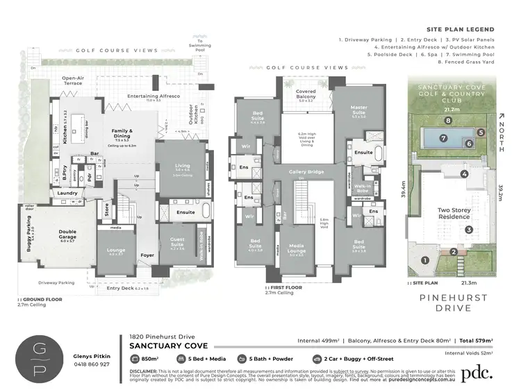 Floorplan of Homely house listing, 1820 Pinehurst Drive, Sanctuary Cove QLD 4212