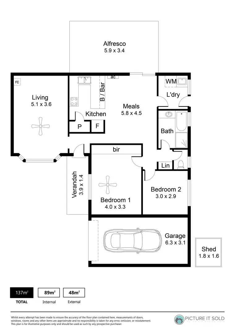 Floorplan of Homely unit listing, 4/14 Scott Street, Pooraka SA 5095