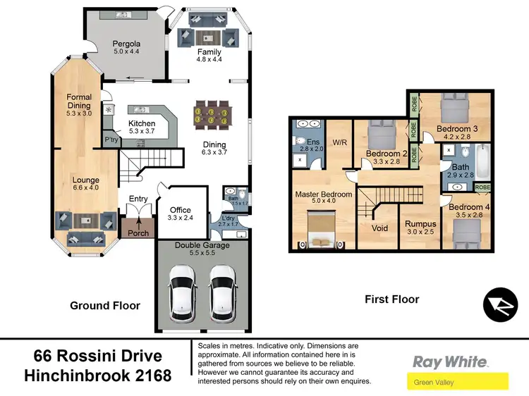 Floorplan of Homely house listing, 66 Rossini Drive, Hinchinbrook NSW 2168