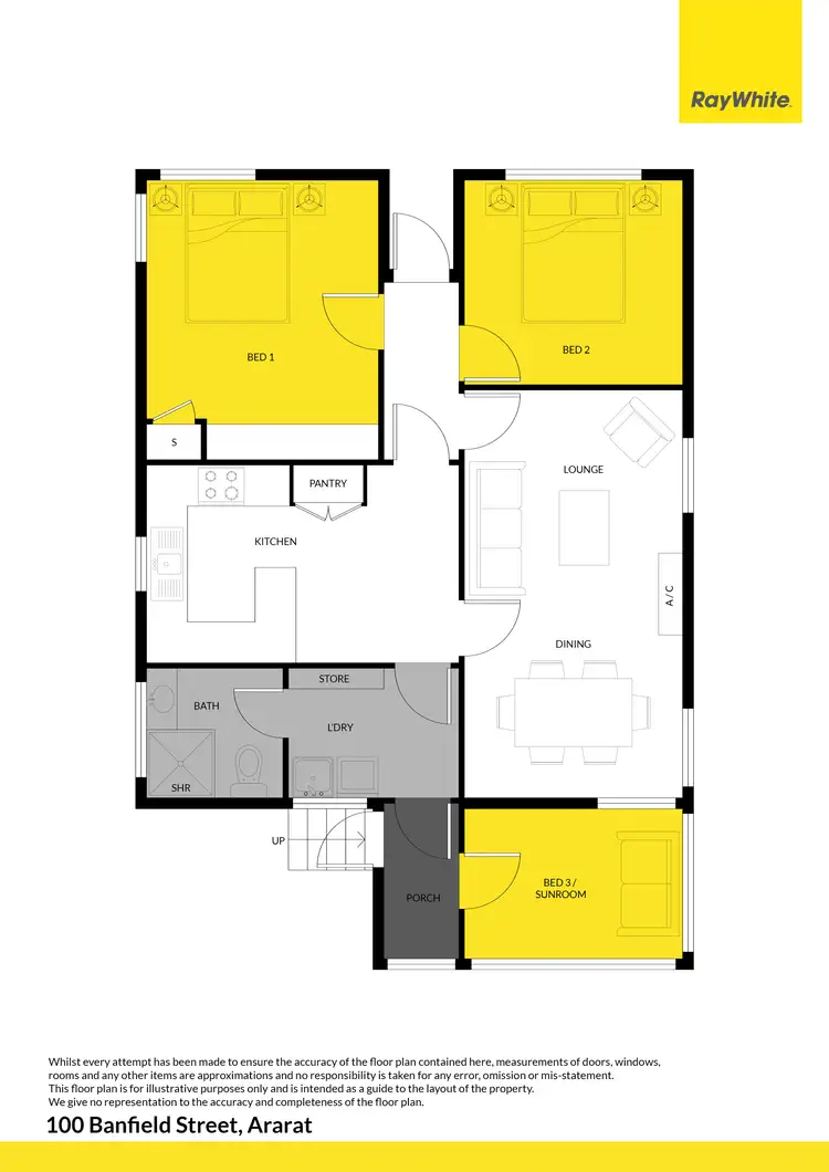 Floorplan of Homely house listing, 100 Banfield Street, Ararat VIC 3377