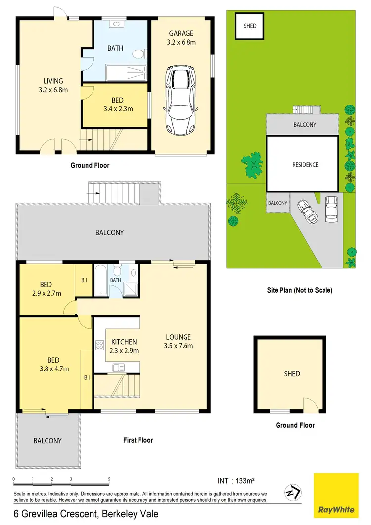 Floorplan of Homely house listing, 6 Grevillea Crescent, Berkeley Vale NSW 2261