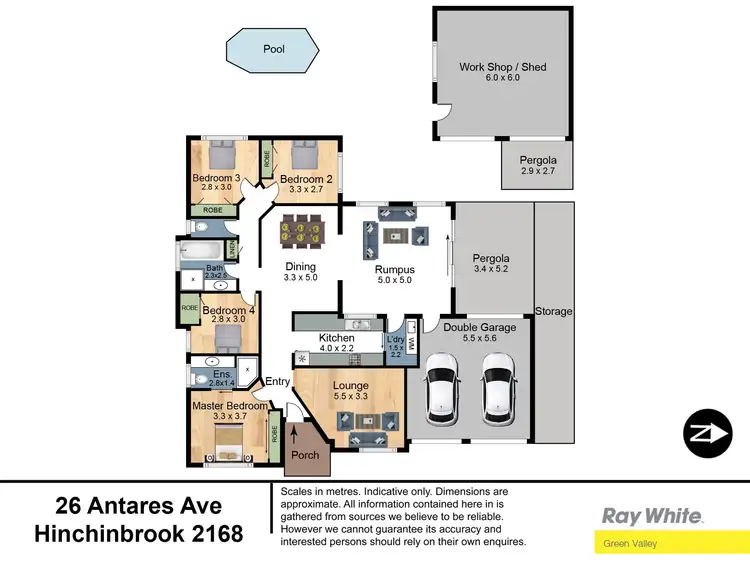 Floorplan of Homely house listing, 26 Antares Avenue, Hinchinbrook NSW 2168