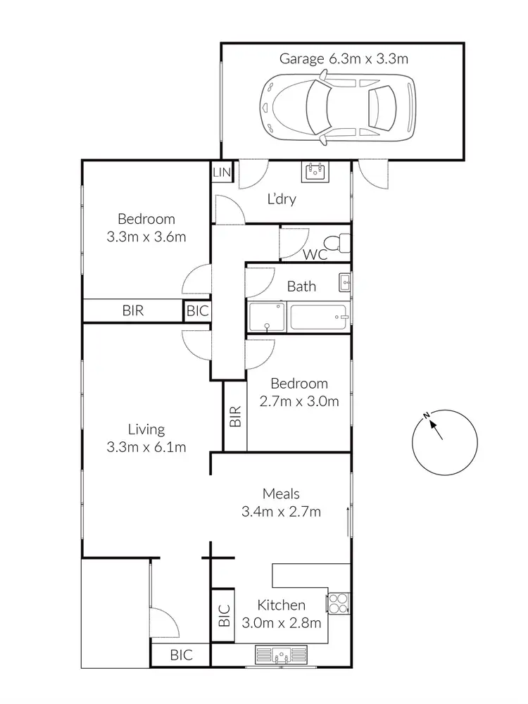 Floorplan of Homely house listing, 6/22-24 Buckingham Street, Lara VIC 3212
