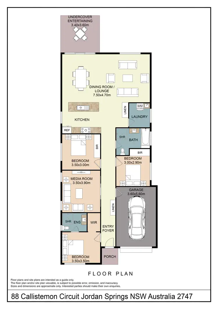 Floorplan of Homely house listing, 88 Callistemon Circuit, Jordan Springs NSW 2747