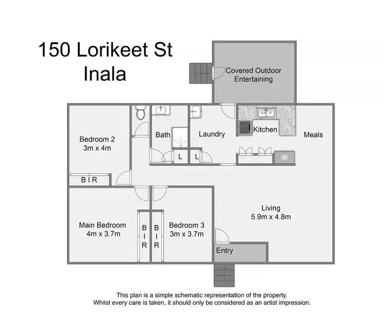 Floorplan of Homely house listing, 150 Lorikeet Street, Inala QLD 4077