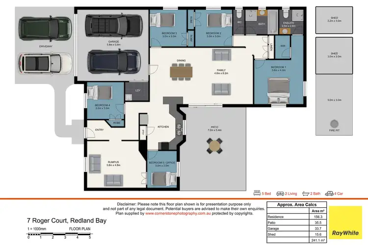 Floorplan of Homely house listing, 7 Roger Court, Redland Bay QLD 4165