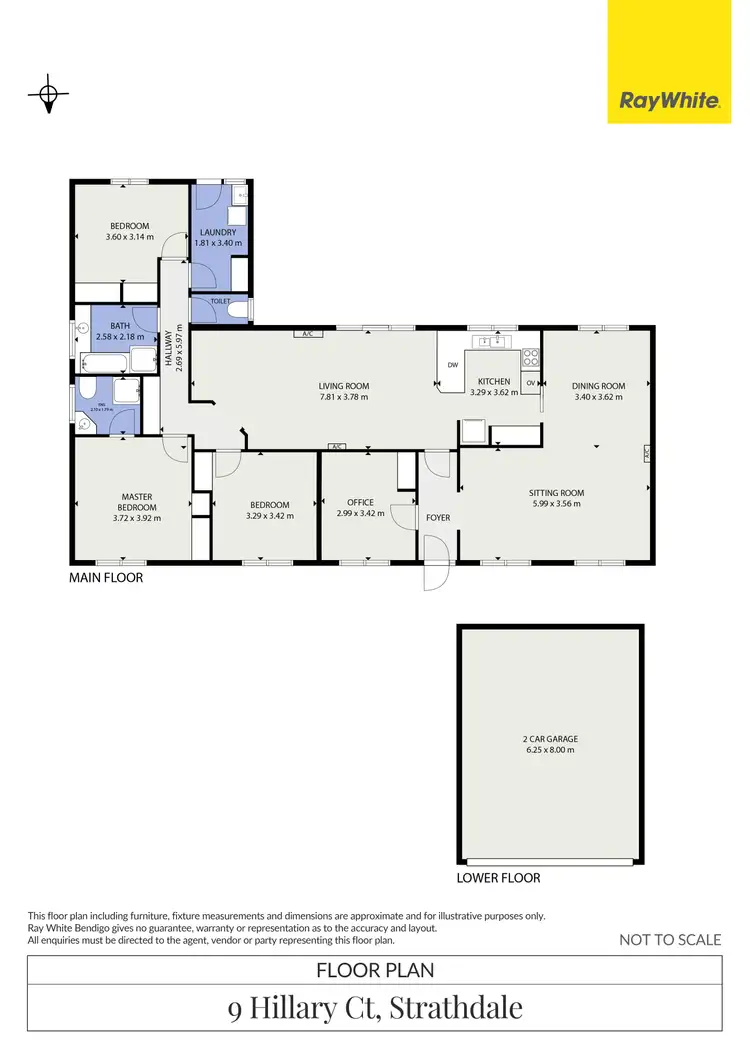 Floorplan of Homely house listing, 9 Hillary Court, Strathdale VIC 3550