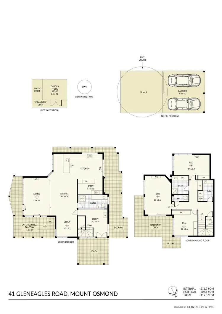 Floorplan of Homely house listing, 41 Gleneagles Road, Mount Osmond SA 5064