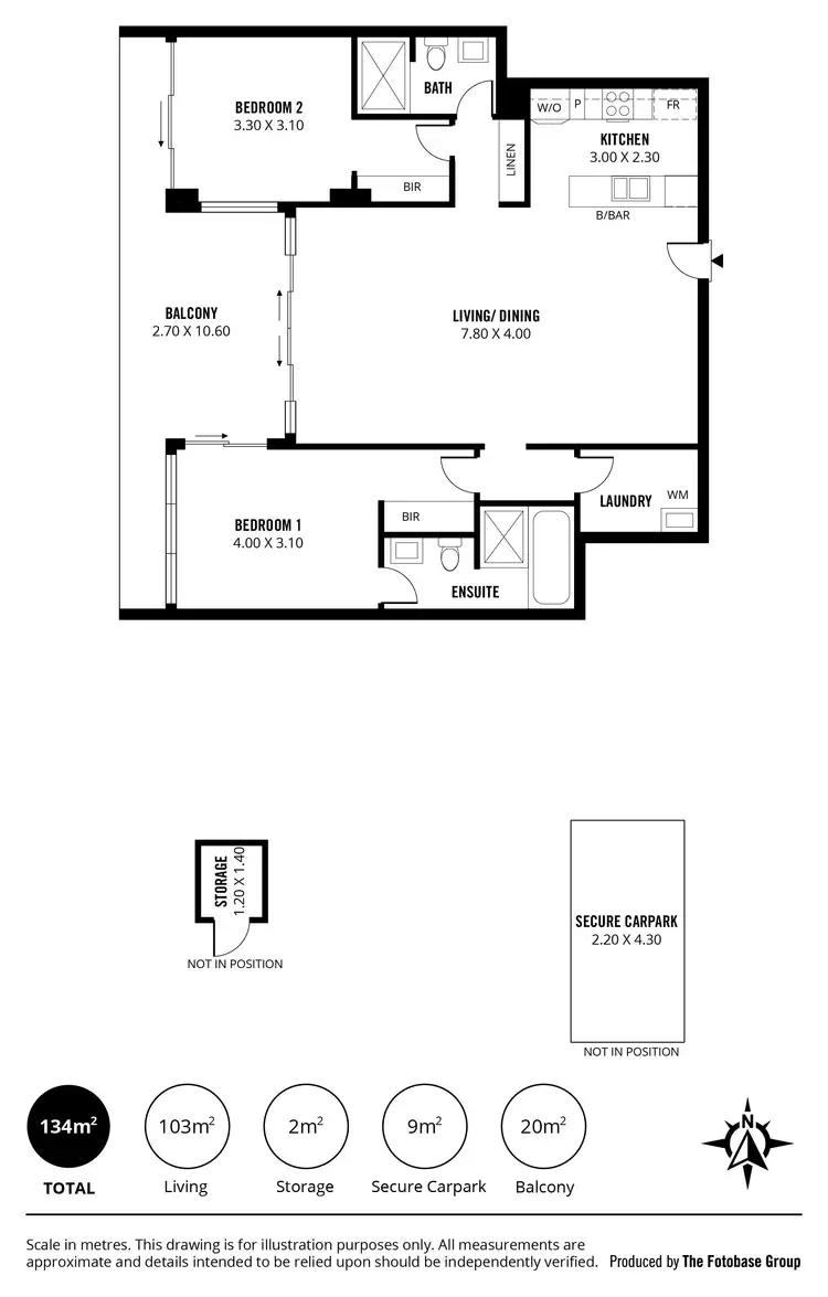 Floorplan of Homely apartment listing, 302/20 Hindmarsh Square, Adelaide SA 5000
