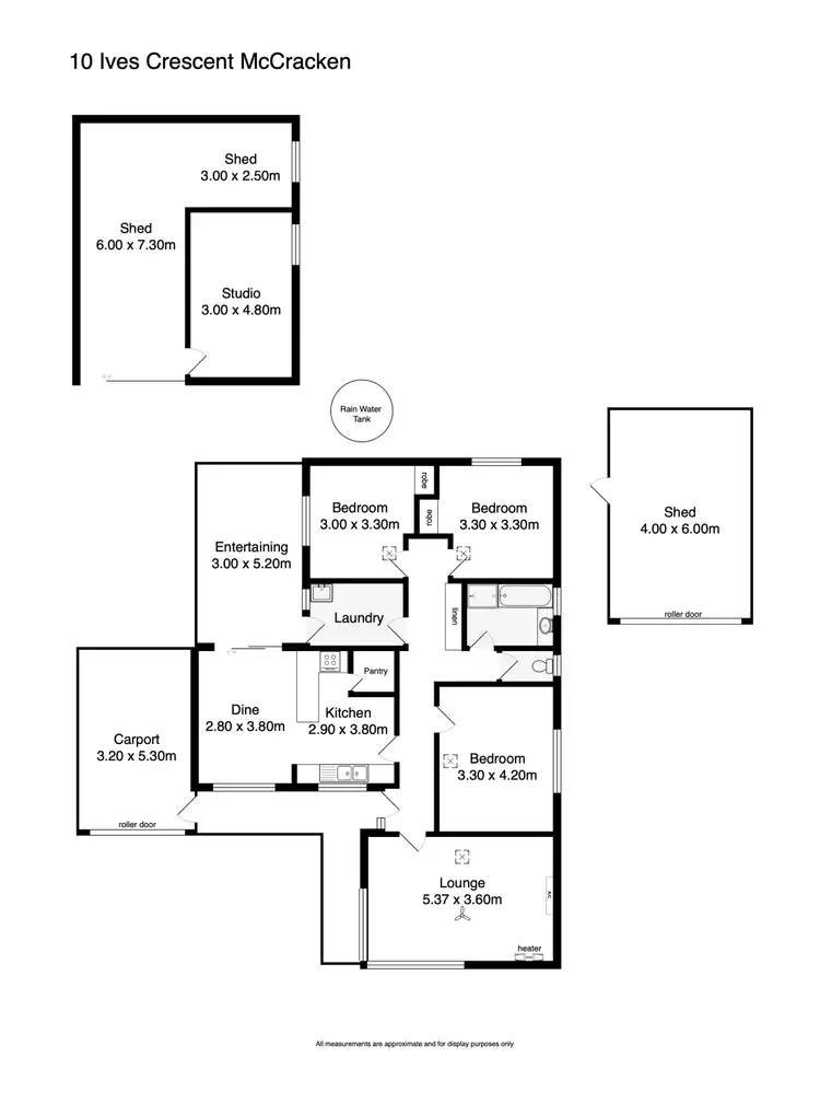 Floorplan of Homely house listing, 10 Ives Crecent, Mccracken SA 5211
