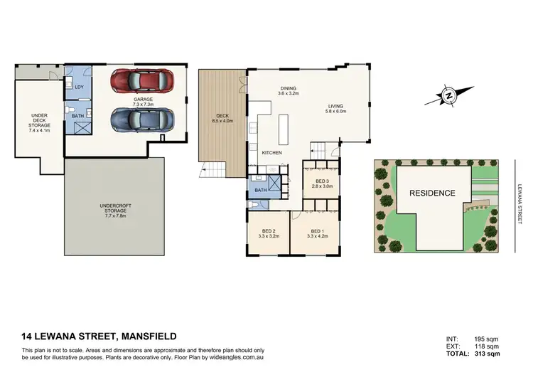 Floorplan of Homely house listing, 14 Lewana Street, Mansfield QLD 4122