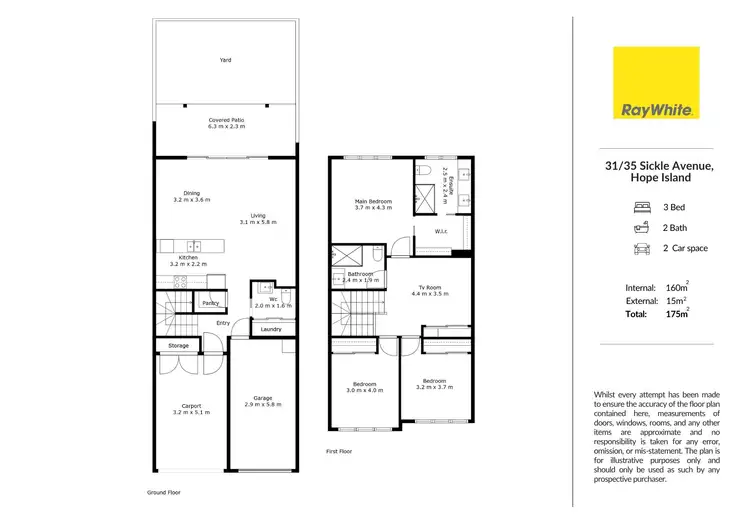 Floorplan of Homely townhouse listing, 31/35 Sickle Avenue, Hope Island QLD 4212