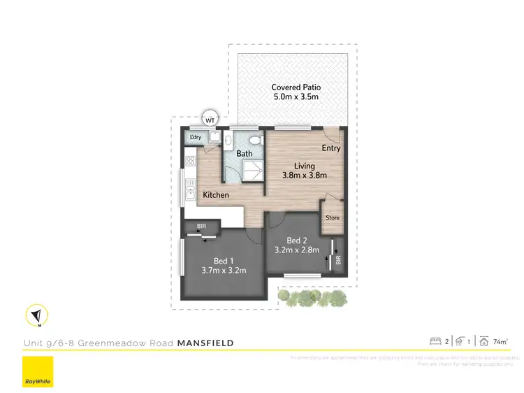 Floorplan of Homely apartment listing, 9/8 Greenmeadow Road, Mansfield QLD 4122